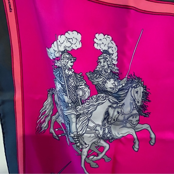 Vintage Hermès 100% Silk Carrousel Scarf - Picture 6 of 10